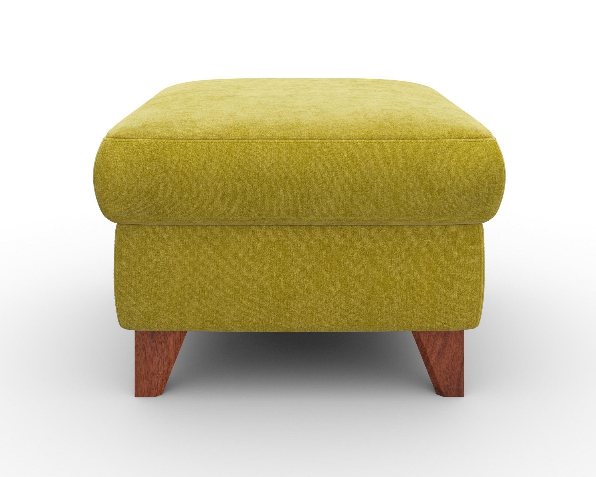 Taburet Diego tapițat chenille, picioare wenge, 65 cm lățime Arboteca