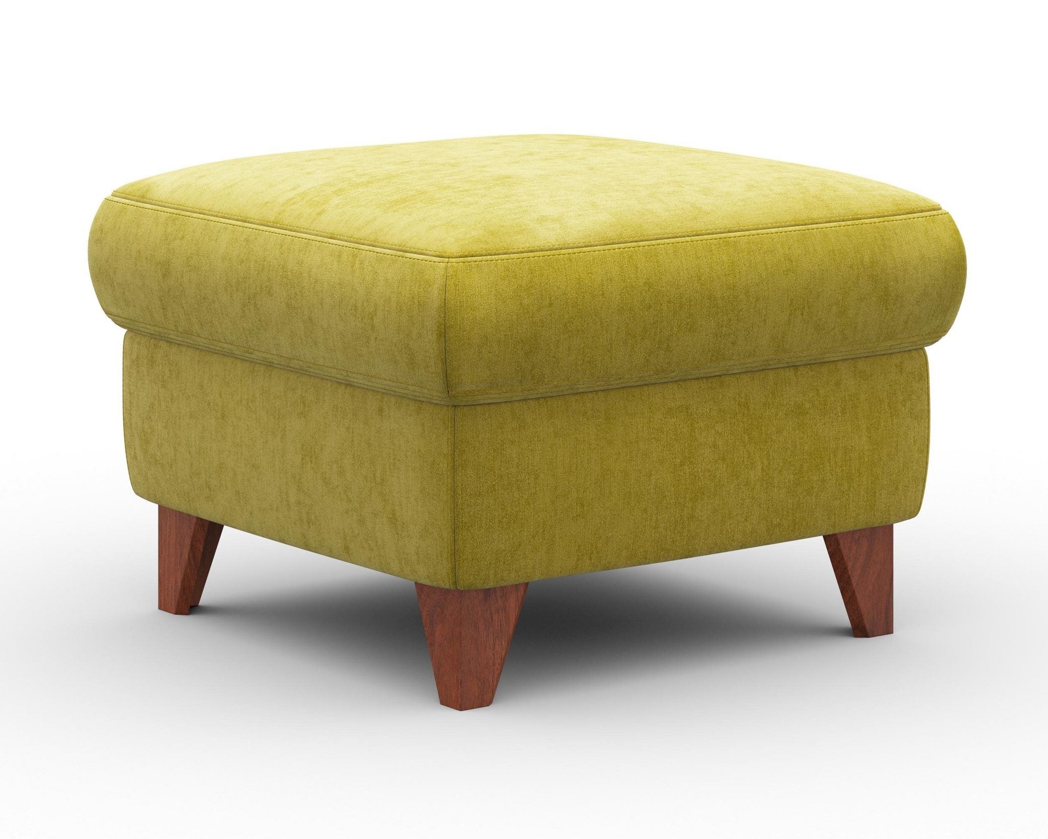 Taburet Diego tapițat chenille, picioare wenge, 65 cm lățime Arboteca