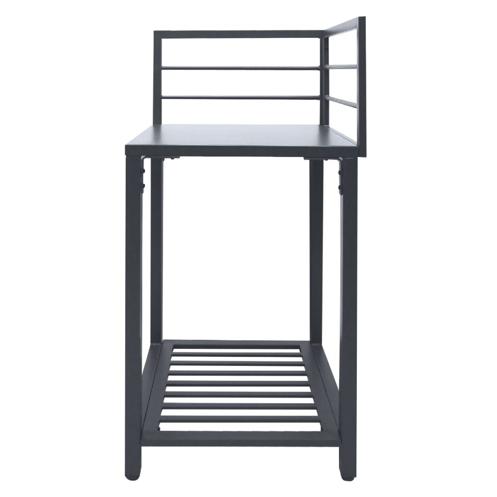 Insulă de bucătărie de grădină de colţ, metal, gri, TANITA TYP 1 Kondela