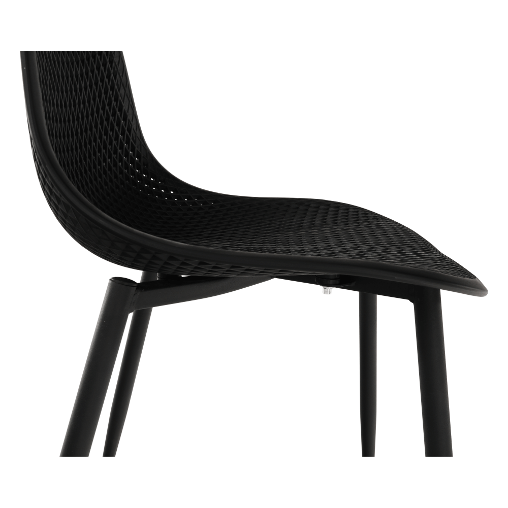 Scaun dining, negru, 37x53x86 cm Kondela