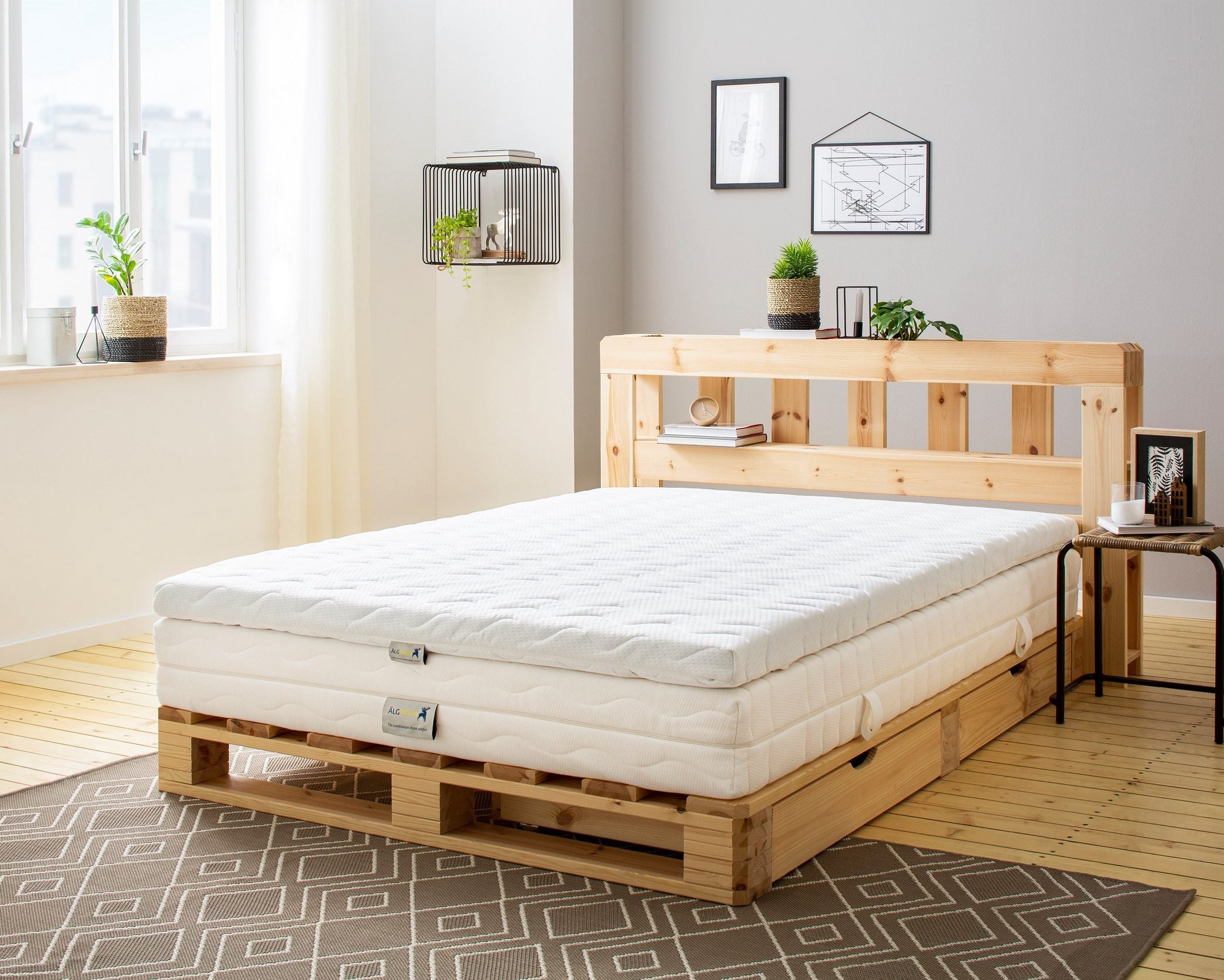 Topper saltea Atran cu spuma cu gel, 90x200 cm, 6 cm inaltime Arboteca