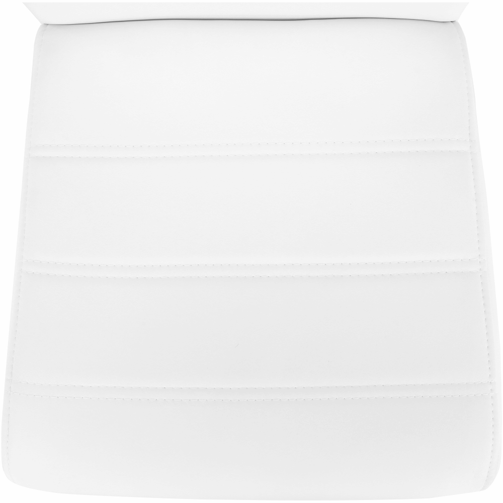 Scaun dining COMPIEGNE, alb / crom, piele eco, 42x56x99 cm Kondela