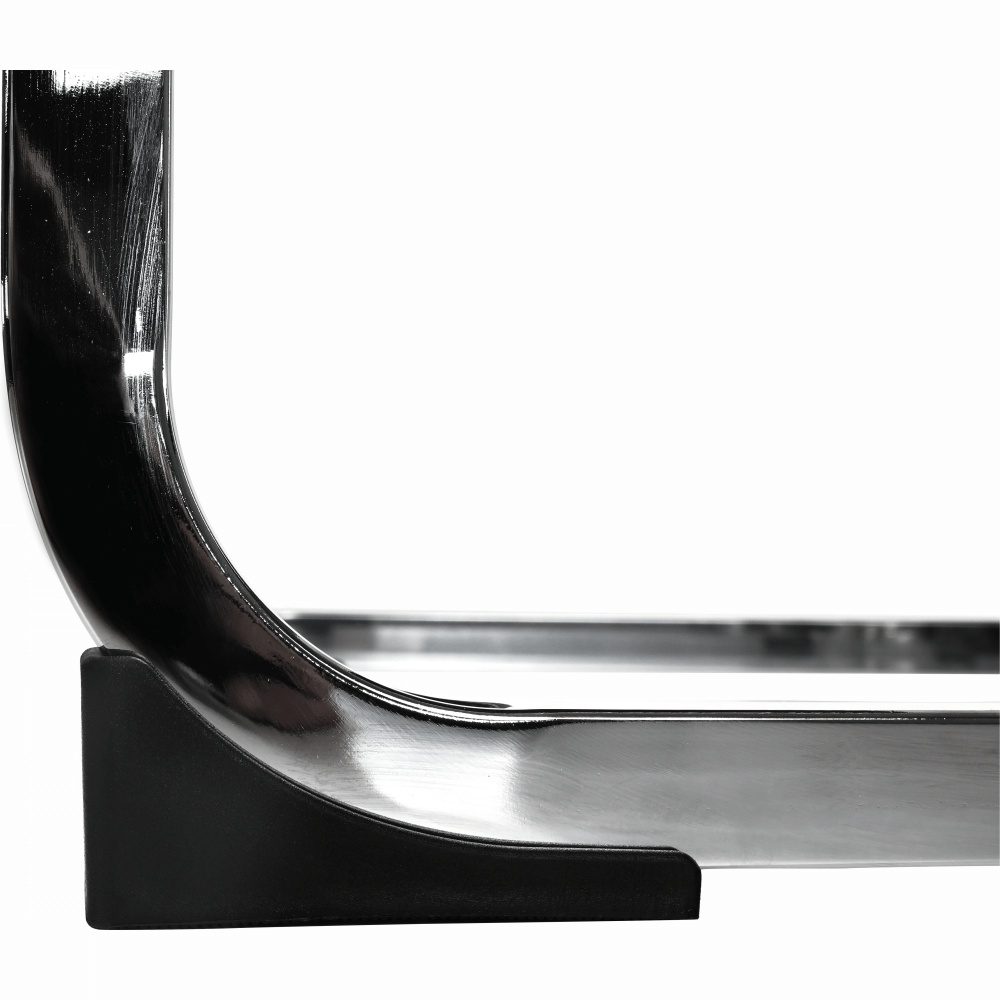 Scaun dining COMPIEGNE, alb / crom, piele eco, 42x56x99 cm Kondela