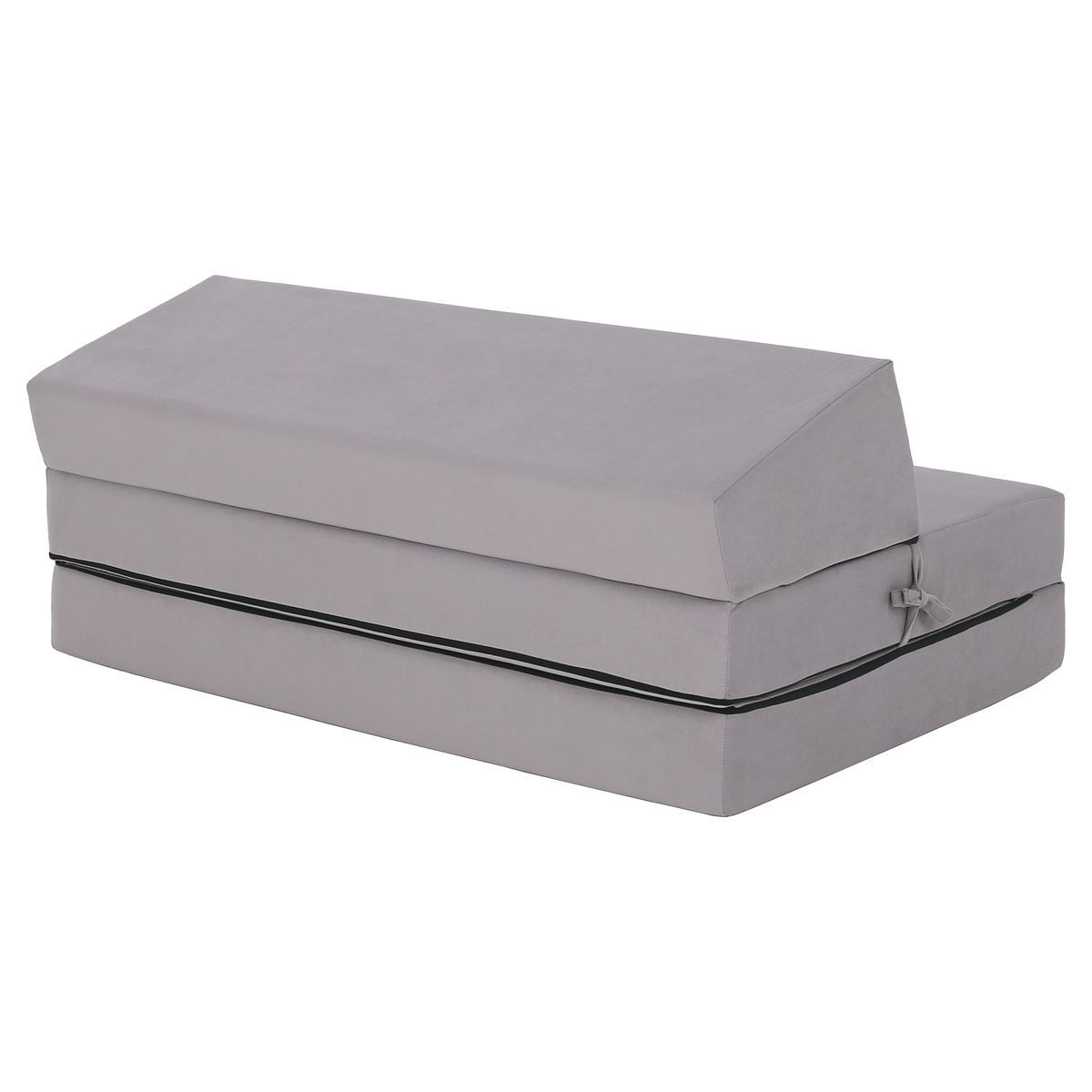 Saltea/scaun pliabil, 2 in 1, gri deschis, VEDIS Kondela