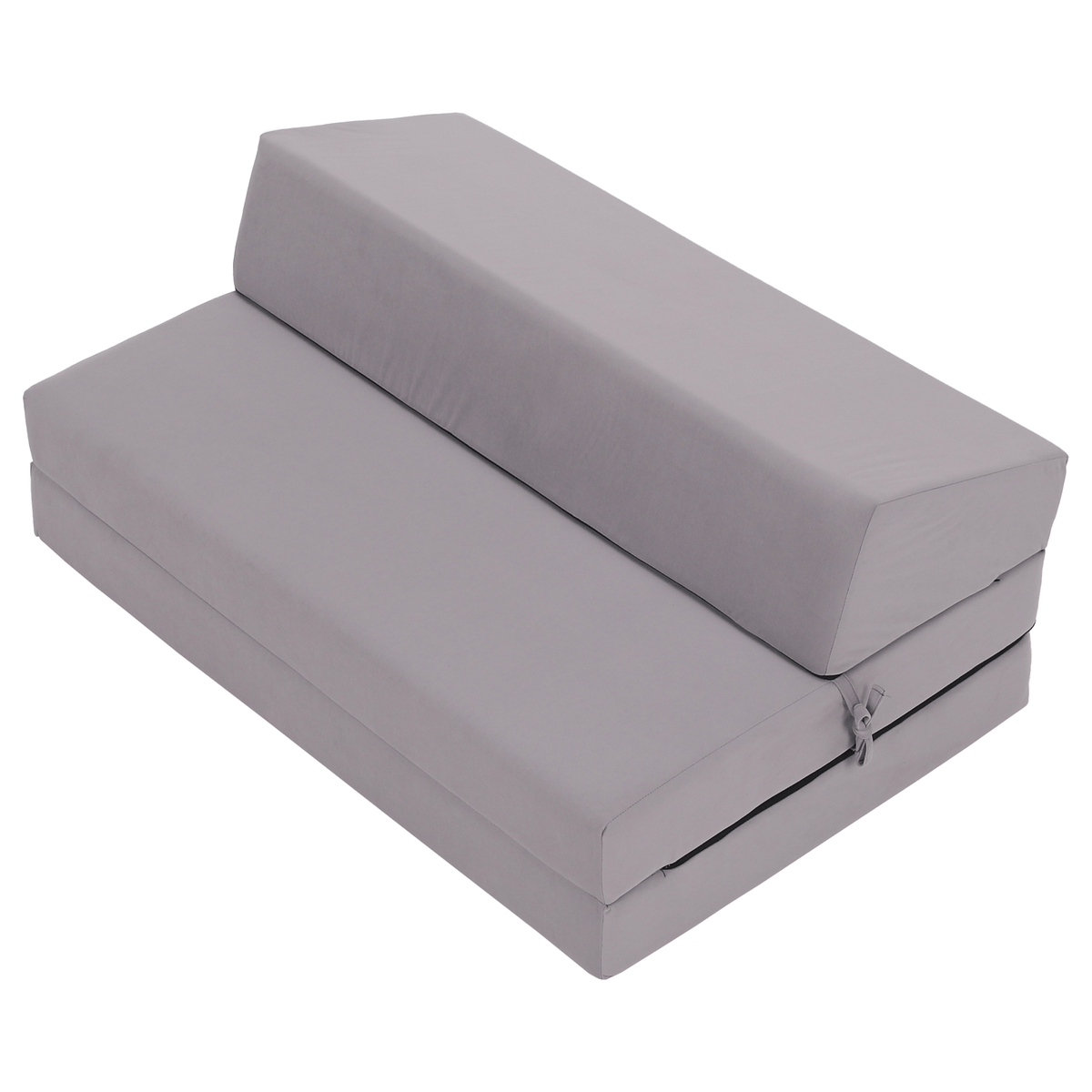 Saltea/scaun pliabil, 2 in 1, gri deschis, VEDIS Kondela