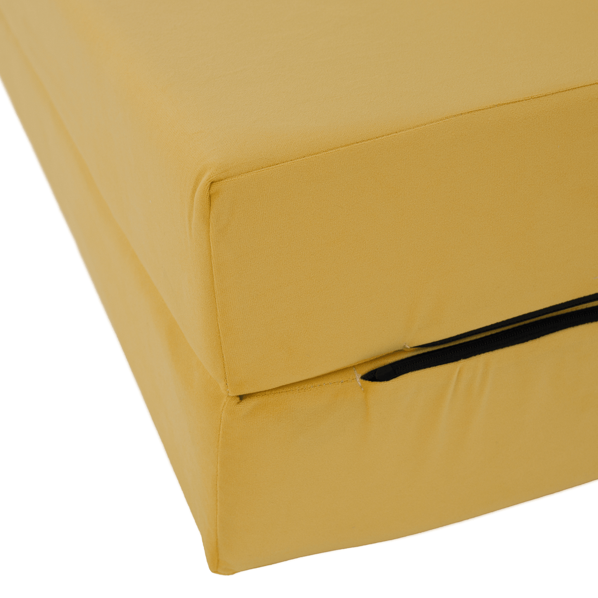 Saltea pliabilă/fotoliu extensibil, 2 in 1, galben, VEDIS Kondela