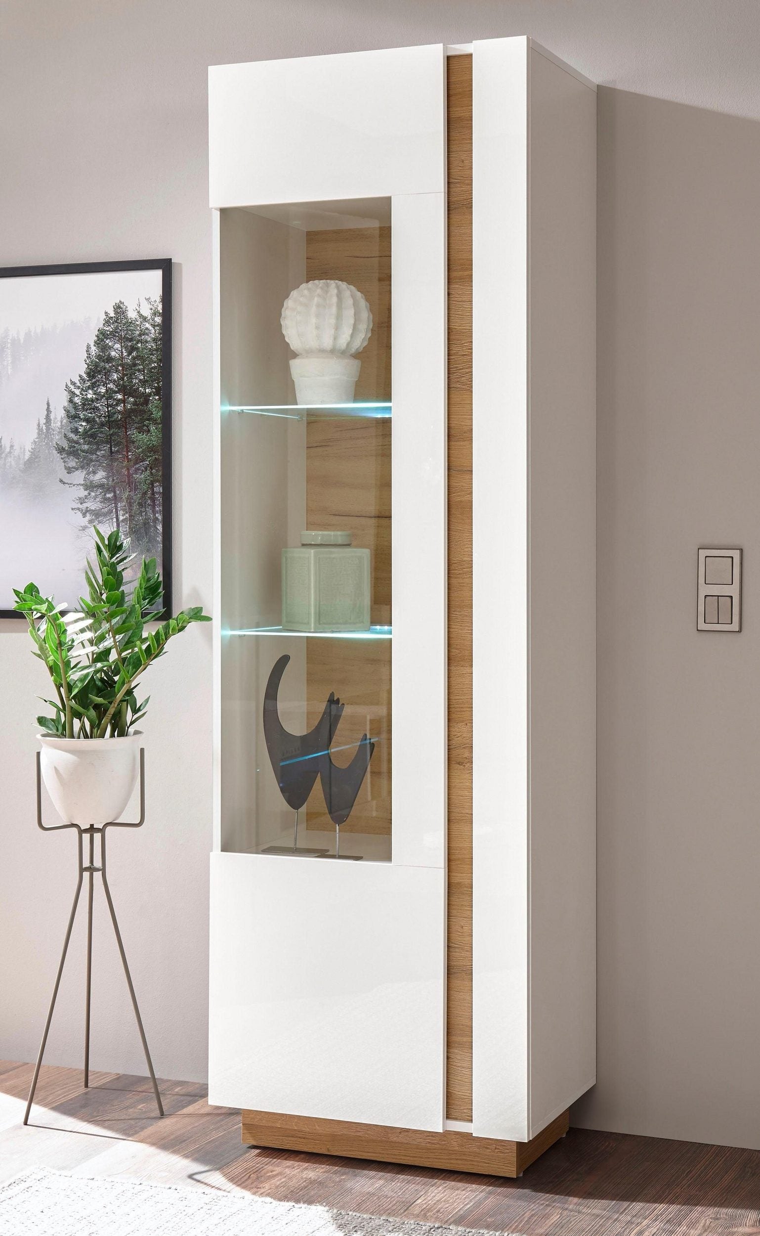 Vitrina CLAIR, inaltime 194 cm Arboteca