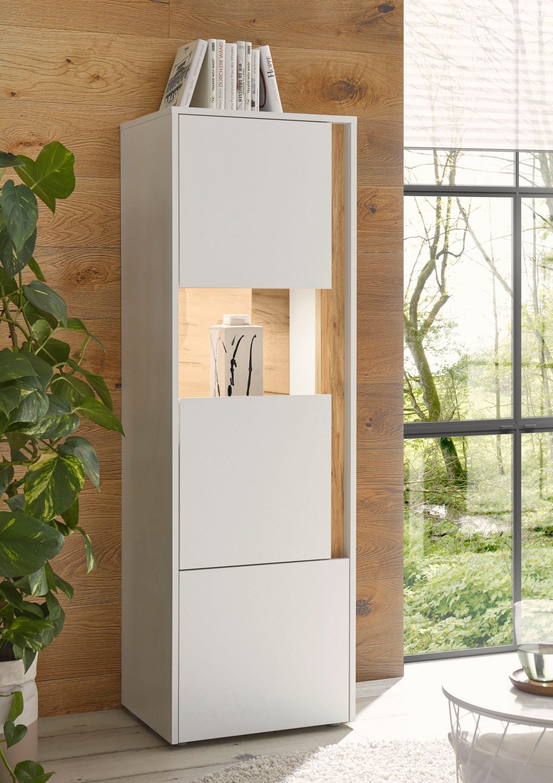 Vitrina Giron , Alb , 50 cm Arboteca