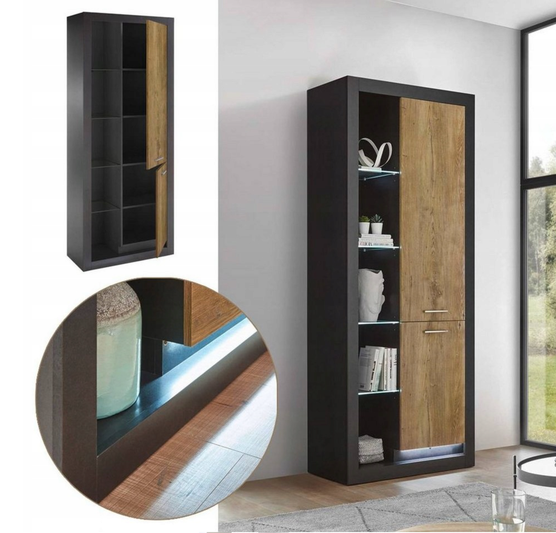 Vitrina Tamara, 195.6 cm inaltime Arboteca