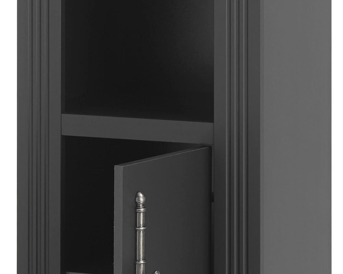 Vitrină Westminster 50 cm, gri, 3 rafturi Arboteca