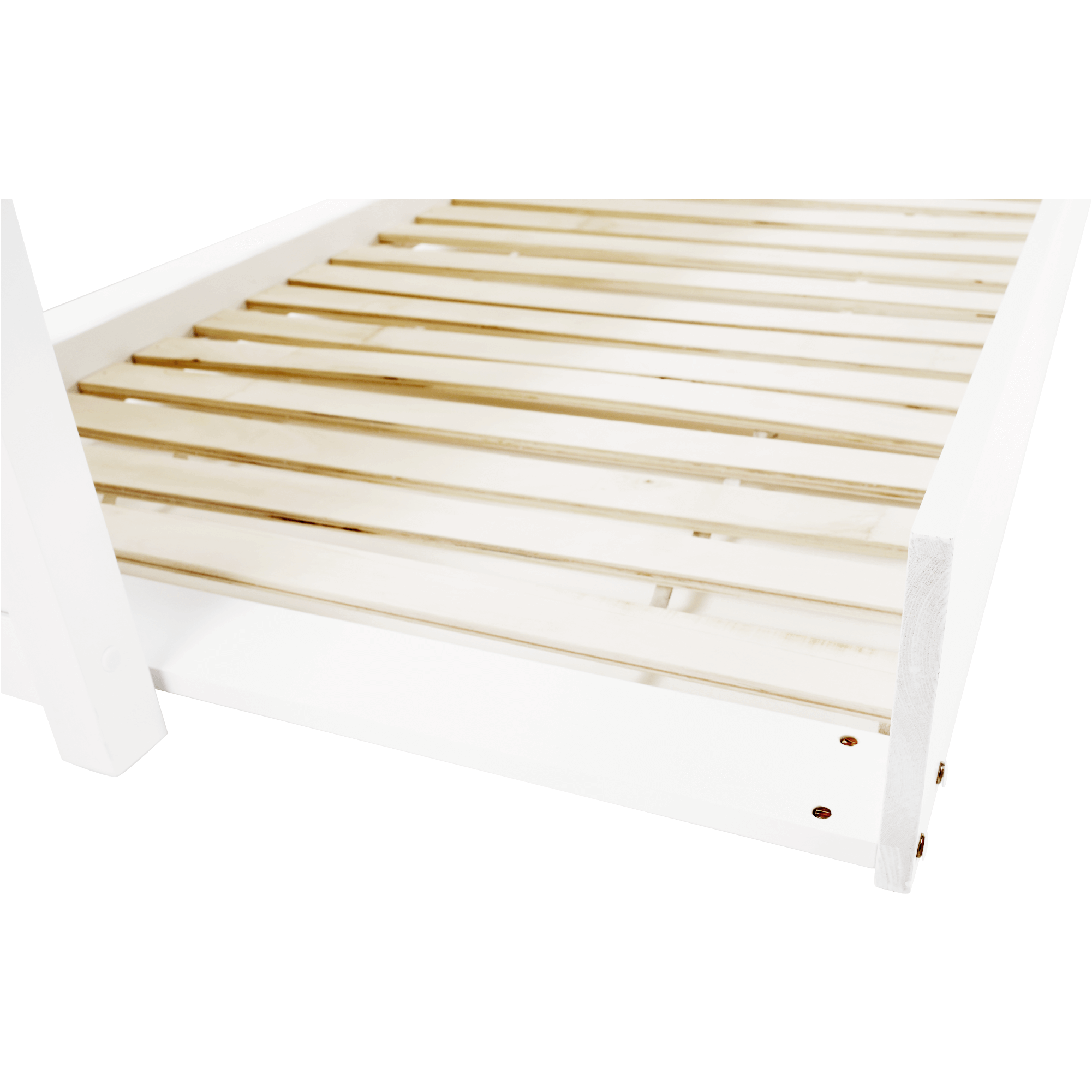 Pat cu pat suplimentar, lemn de pin, alb, 90x200, 212x97x92 cm Kondela