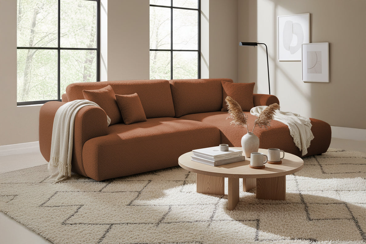 Colțar Extensibil 3 locuri NOA, cu ladă de depozitare, 270x155x80 cm Prestige Home