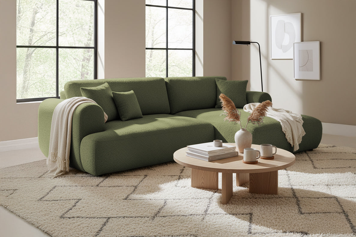 Colțar Extensibil 3 locuri NOA, cu ladă de depozitare, 270x155x80 cm Prestige Home