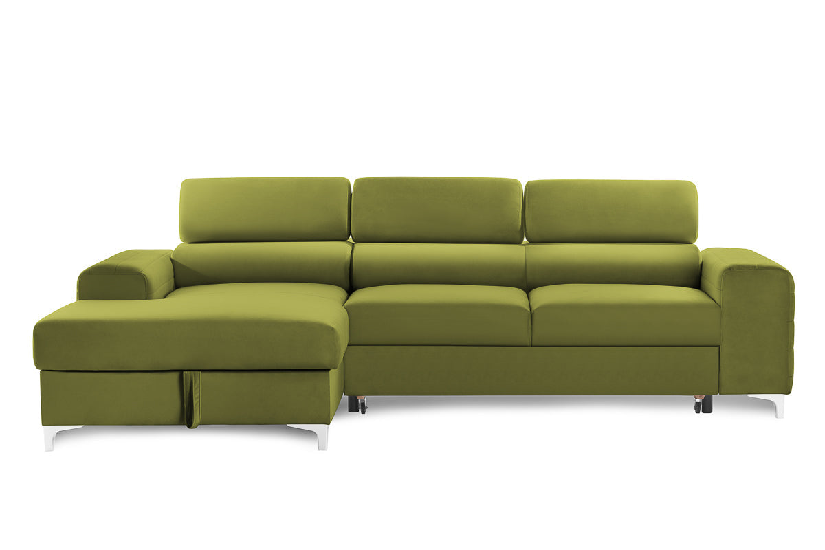 Colțar Extensibil LOFT NEW, cu lada depozitare, tetiere reglabile, 290x170x95 cm Prestige Home
