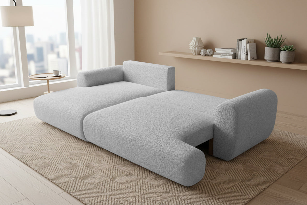 Colțar Extensibil 3 locuri NOA, cu ladă de depozitare, 270x155x80 cm Prestige Home