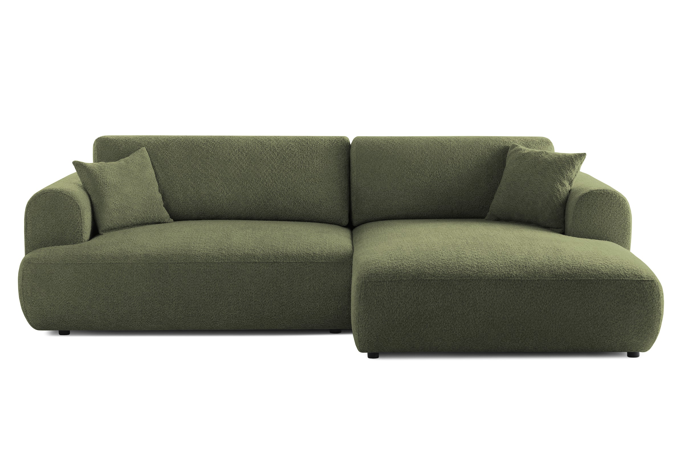 Colțar Extensibil 3 locuri NOA, cu ladă de depozitare, 270x155x80 cm Verde-Anthology Prestige Home