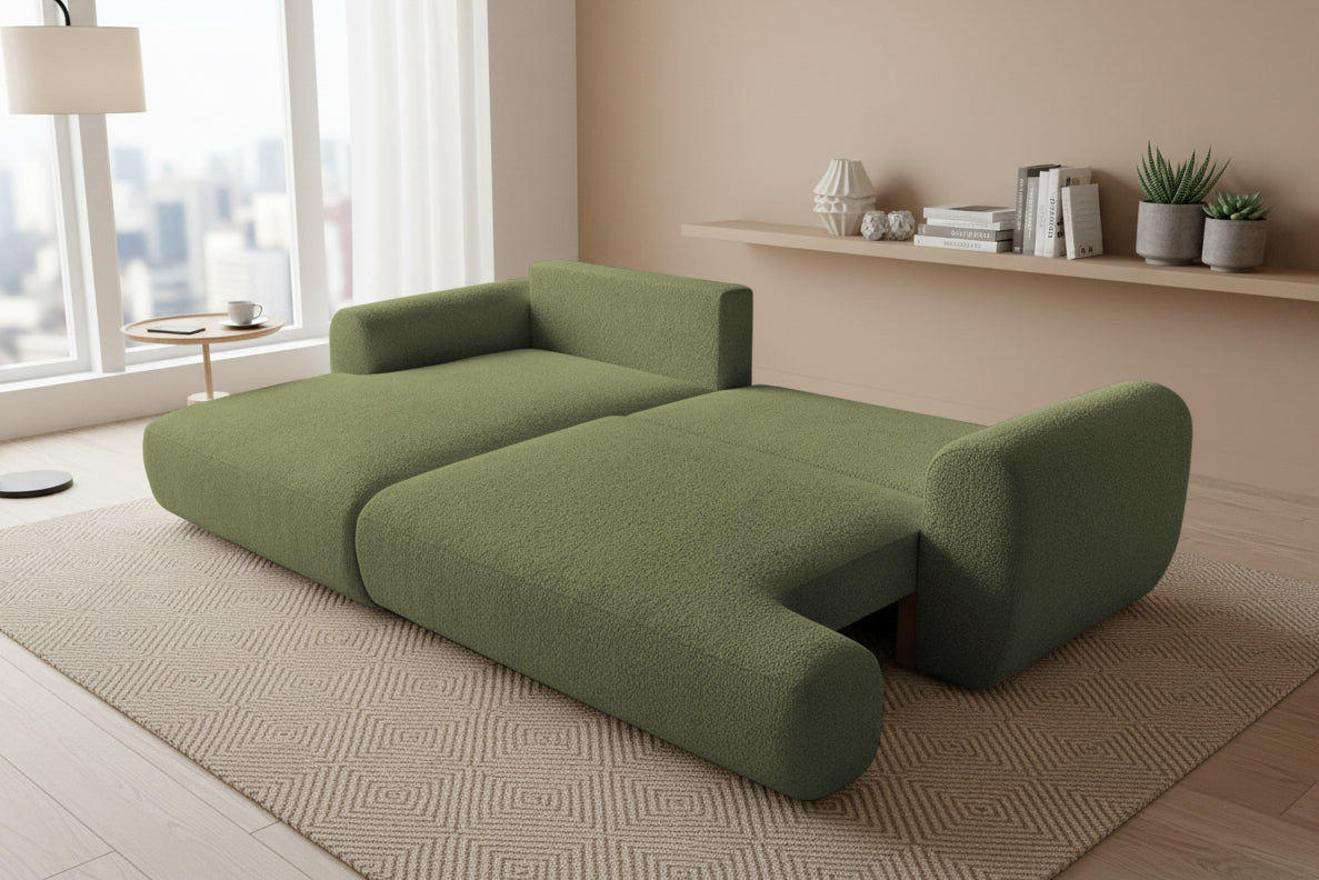 Colțar Extensibil 3 locuri NOA, cu ladă de depozitare, 270x155x80 cm Prestige Home