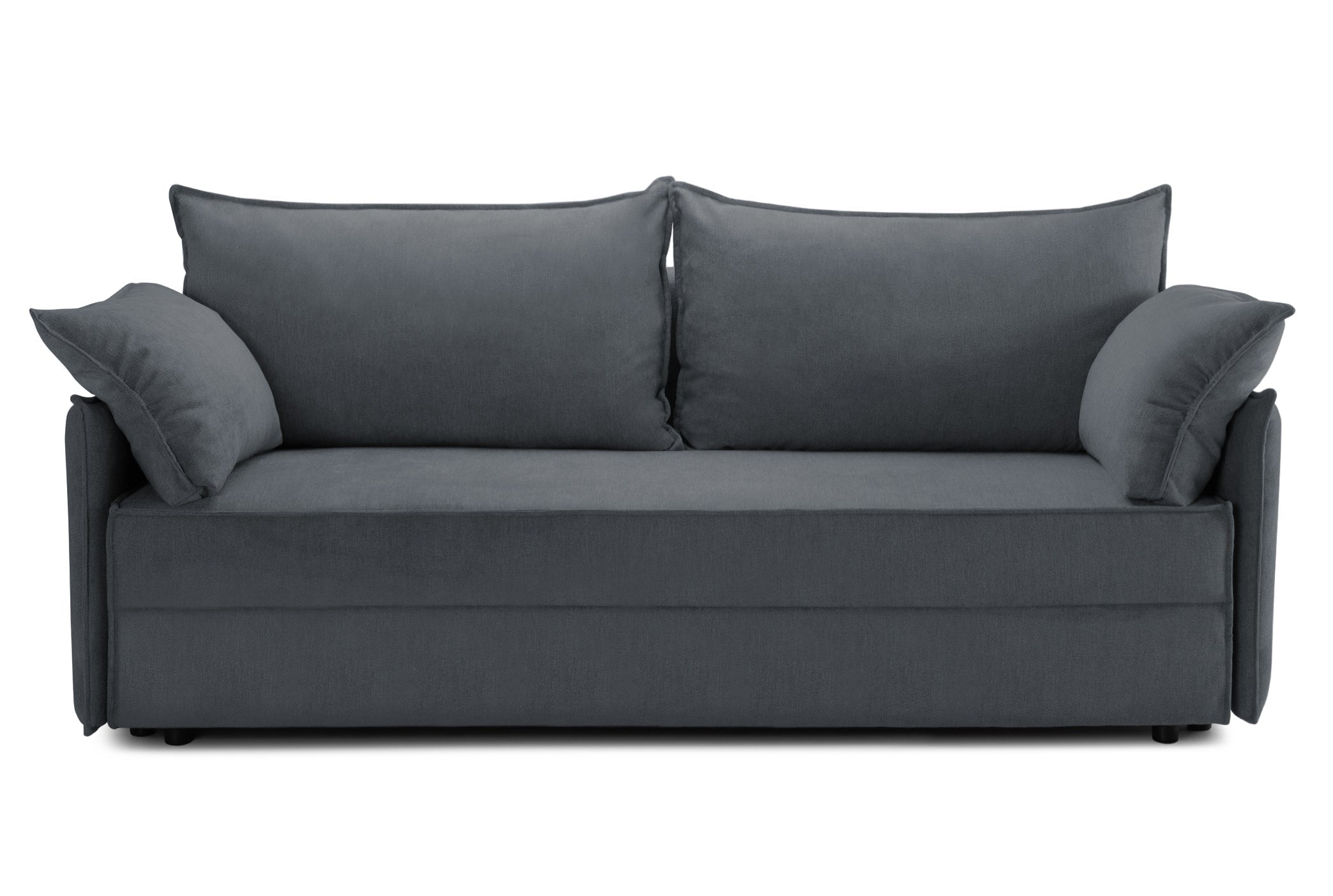 Canapea Extensibilă 3 locuri RIVA, cu ladă depozitare, 206x90x88 cm Aston-Gri Prestige Home
