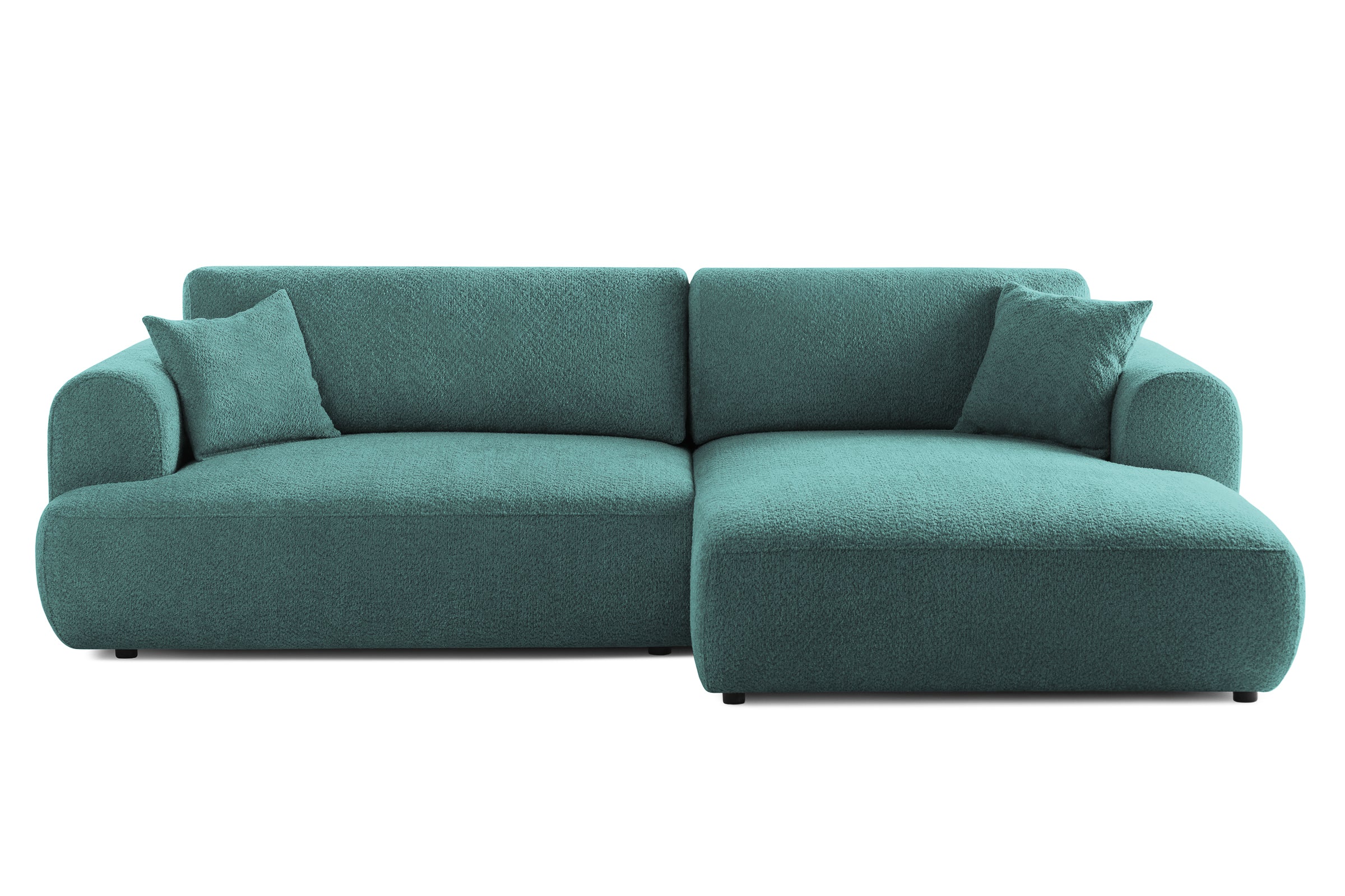 Colțar Extensibil 3 locuri NOA, cu ladă de depozitare, 270x155x80 cm Albastru-Anthology Prestige Home