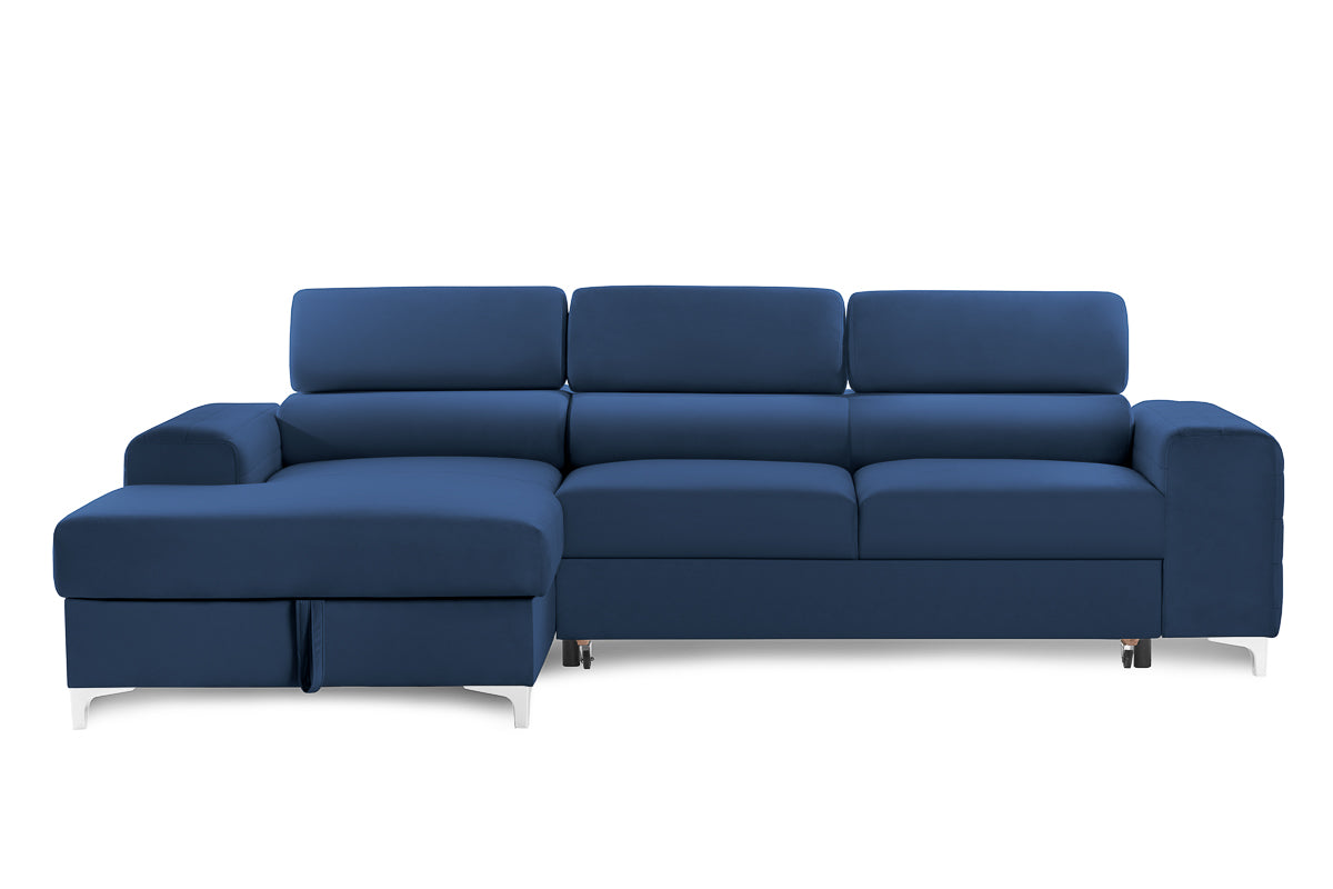 Colțar Extensibil LOFT NEW, cu lada depozitare, tetiere reglabile, 290x170x95 cm Prestige Home