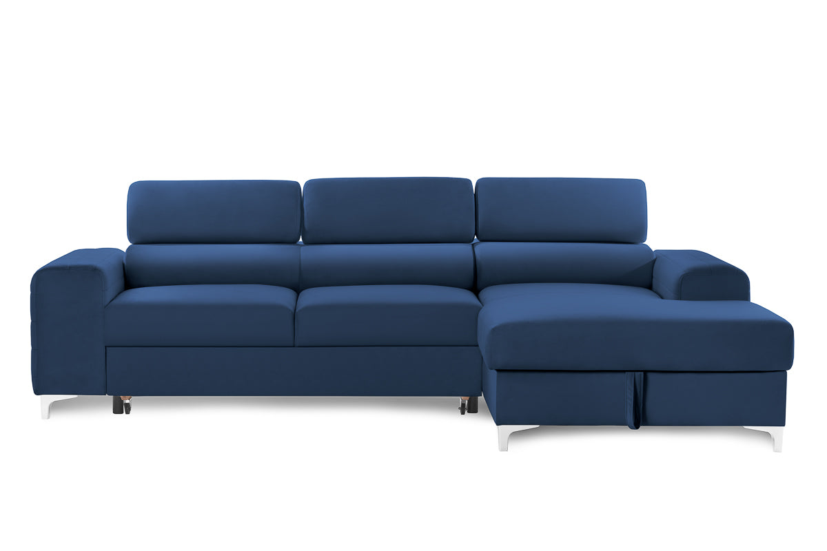 Colțar Extensibil LOFT NEW, cu lada depozitare, tetiere reglabile, 290x170x95 cm Prestige Home