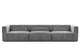 Canapea Extensibilă 5 locuri ZANETTO, cu 3 lăzi depozitare, 340x103x70 cm