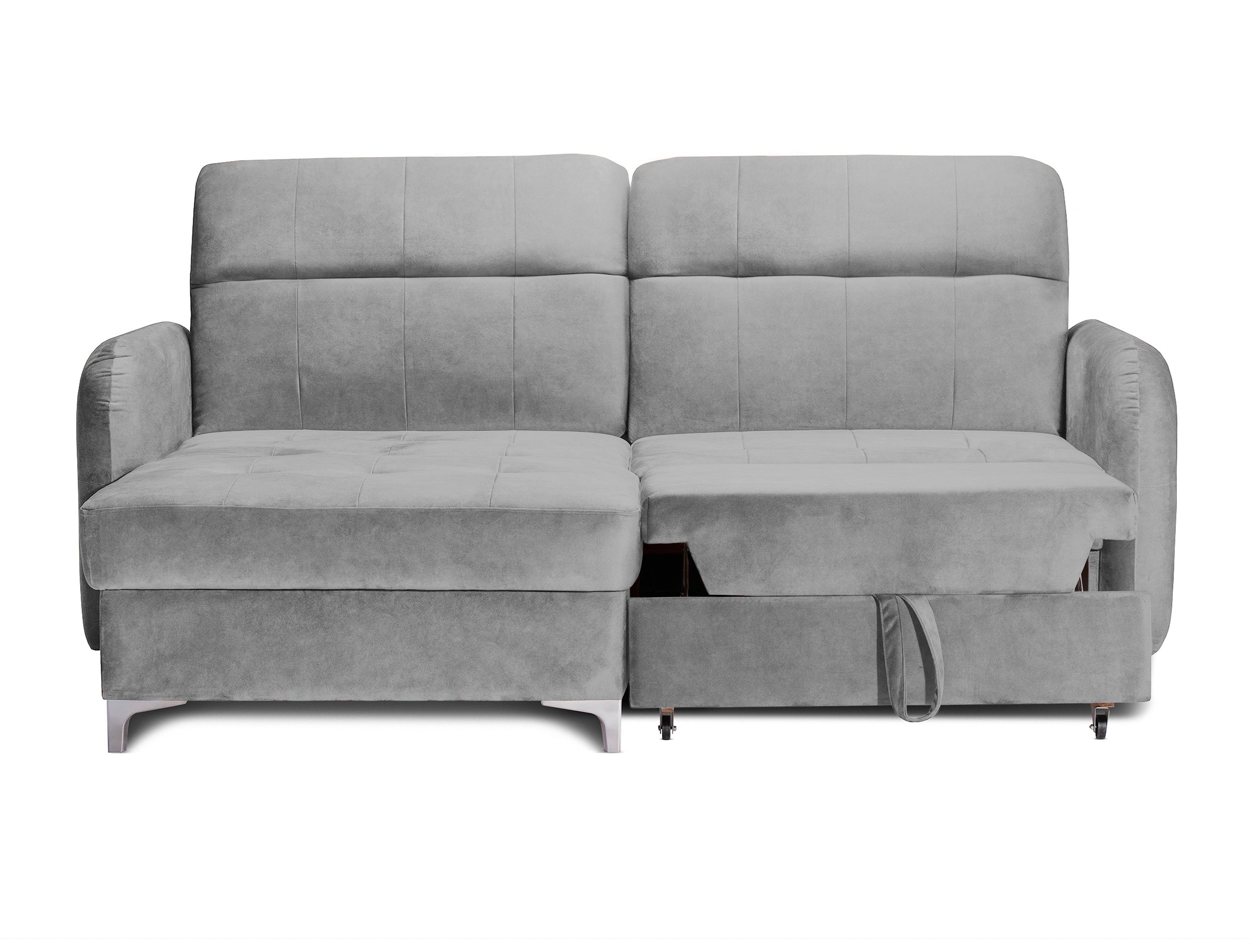 Colțar Extensibil STUDIO, cu lada depozitare, cu tetiere reglabile, 220 x 160 x 105 cm Prestige Home