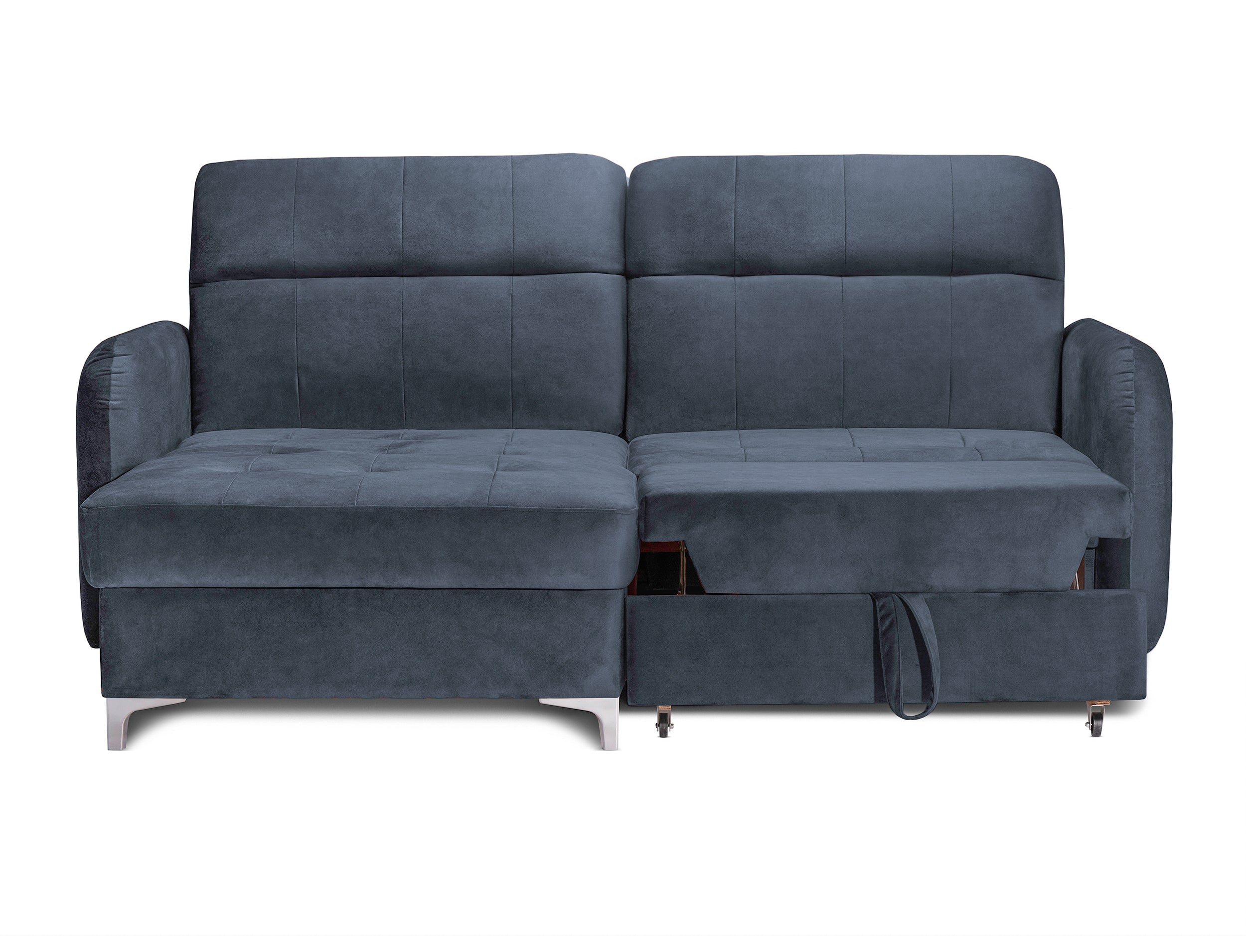 Colțar Extensibil STUDIO, cu lada depozitare, cu tetiere reglabile, 220 x 160 x 105 cm Prestige Home