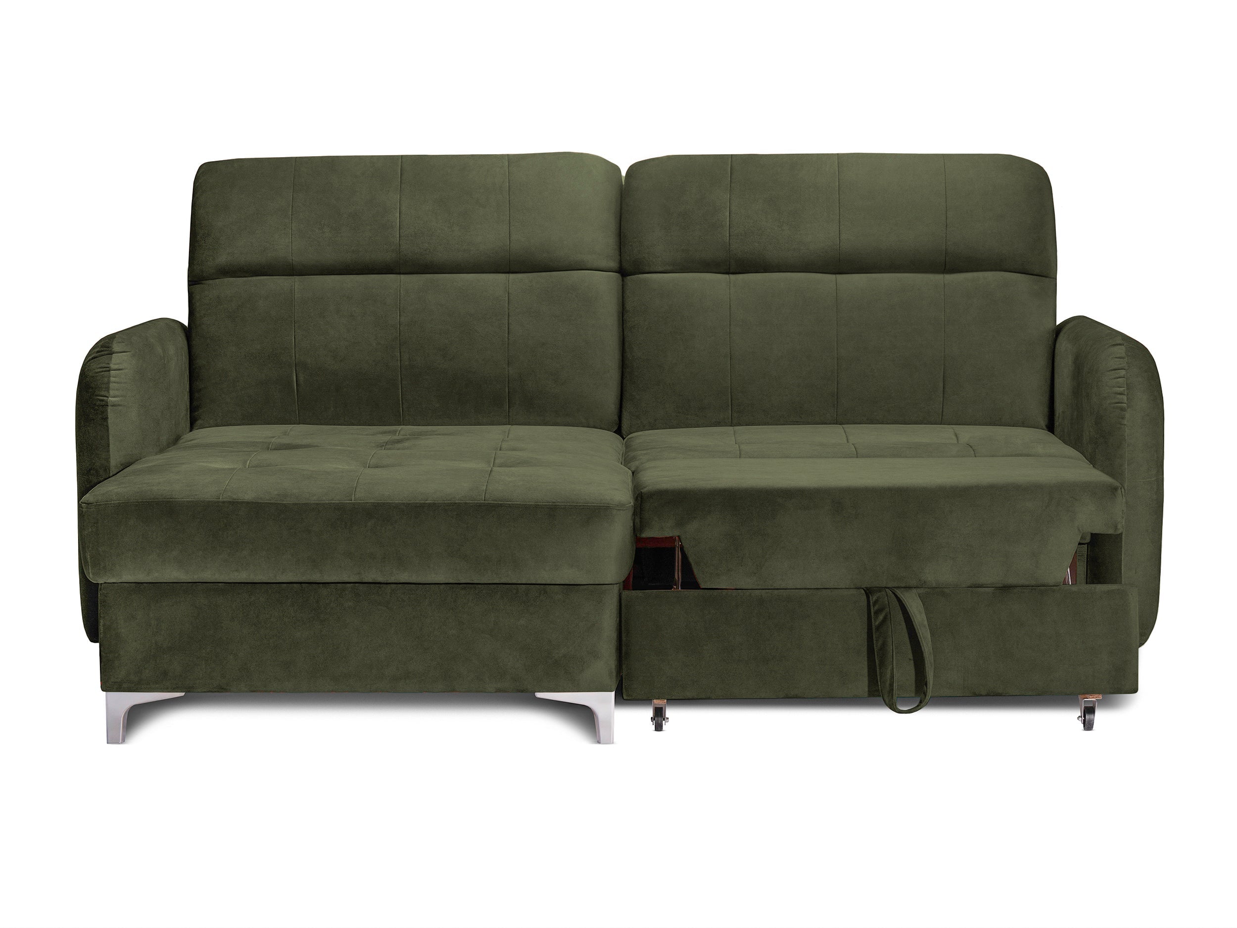 Colțar Extensibil STUDIO, cu lada depozitare, cu tetiere reglabile, 220 x 160 x 105 cm Prestige Home
