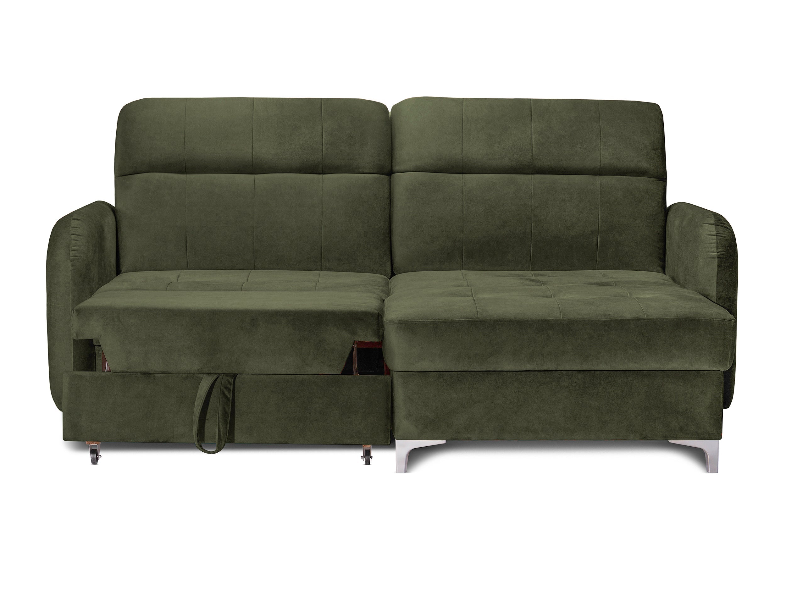 Colțar Extensibil STUDIO, cu lada depozitare, cu tetiere reglabile, 220 x 160 x 105 cm Prestige Home