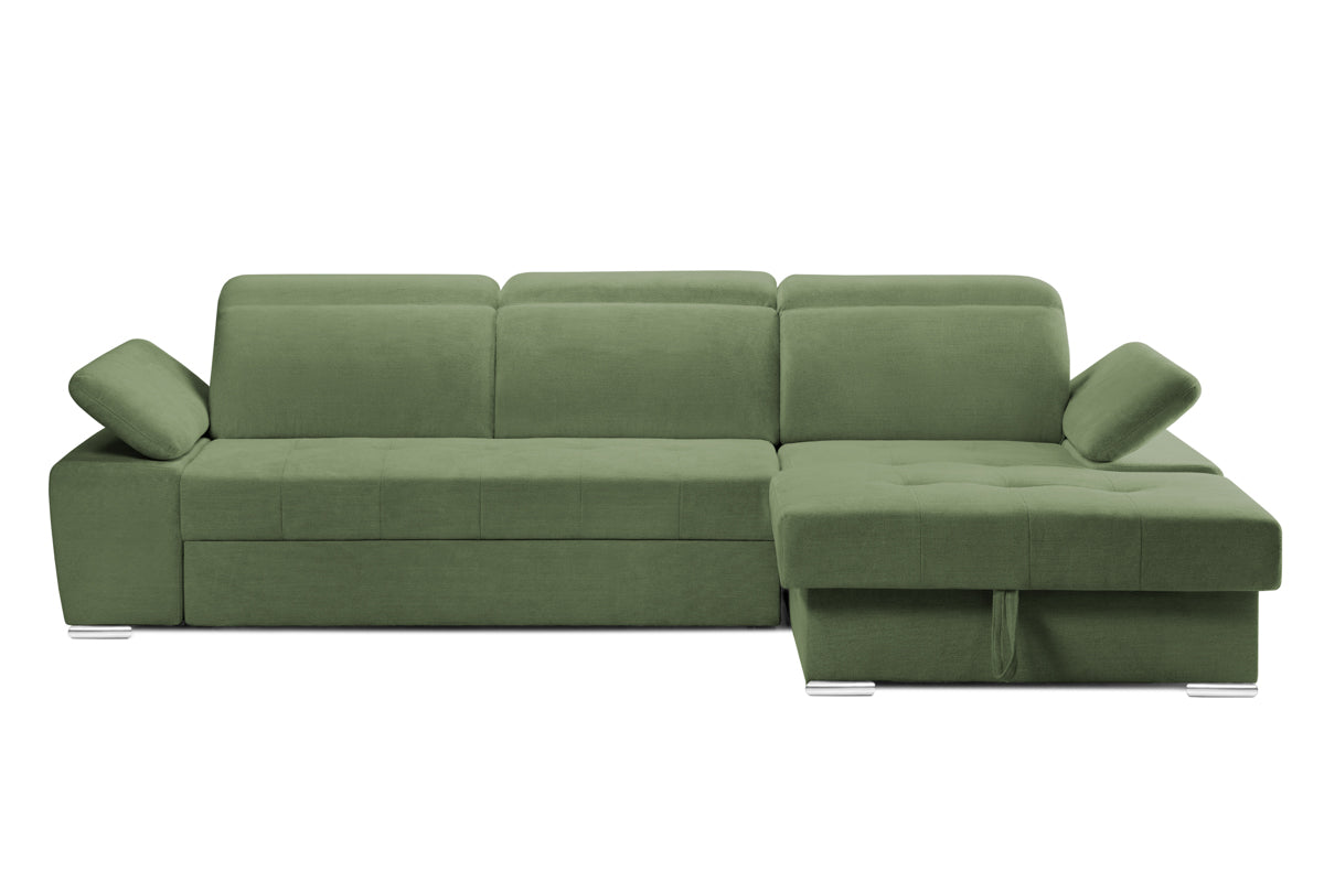 Colțar Extensibil TRENDY, cu ladă de depozitare, cu tetiere reglabile, variante stânga/dreapta 295x170x105 cm Prestige Home