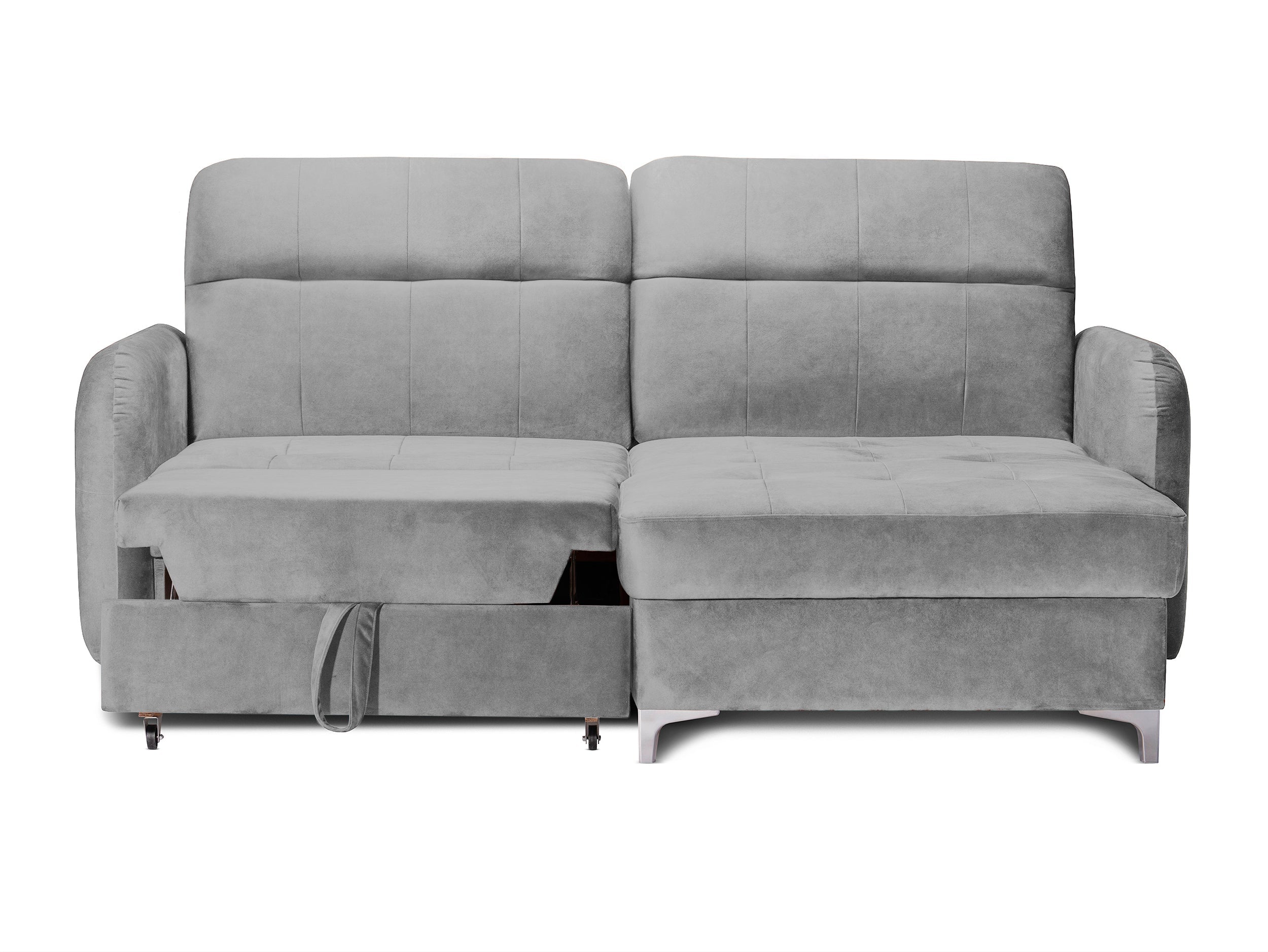 Colțar Extensibil STUDIO, cu lada depozitare, cu tetiere reglabile, 220 x 160 x 105 cm Prestige Home
