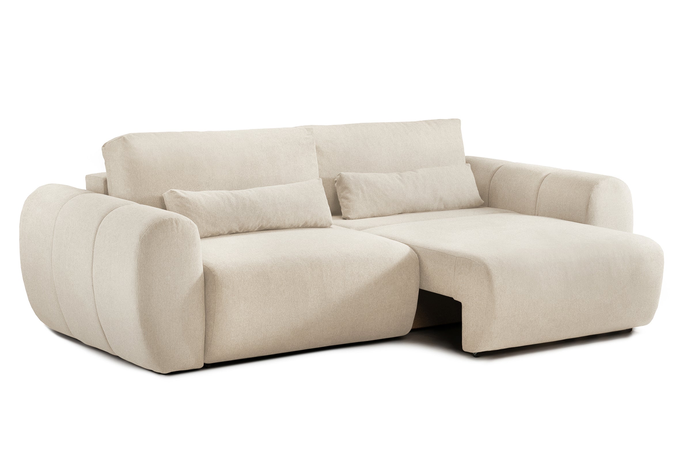 Canapea Extensibilă 3 locuri VERSA, cu 2 lăzi depozitare, 260x110x85 cm Prestige Home