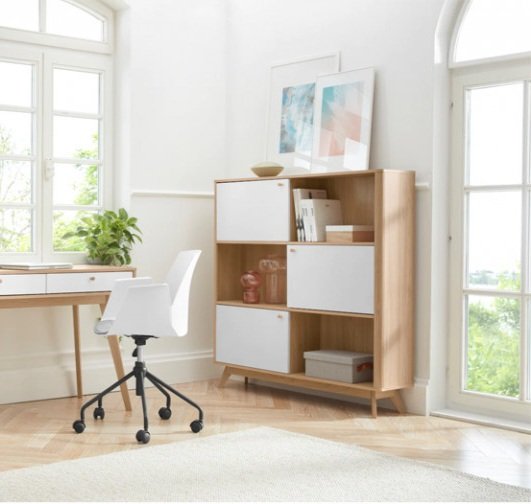 Biblioteca Finnley My Home, Alb/natur Arboteca