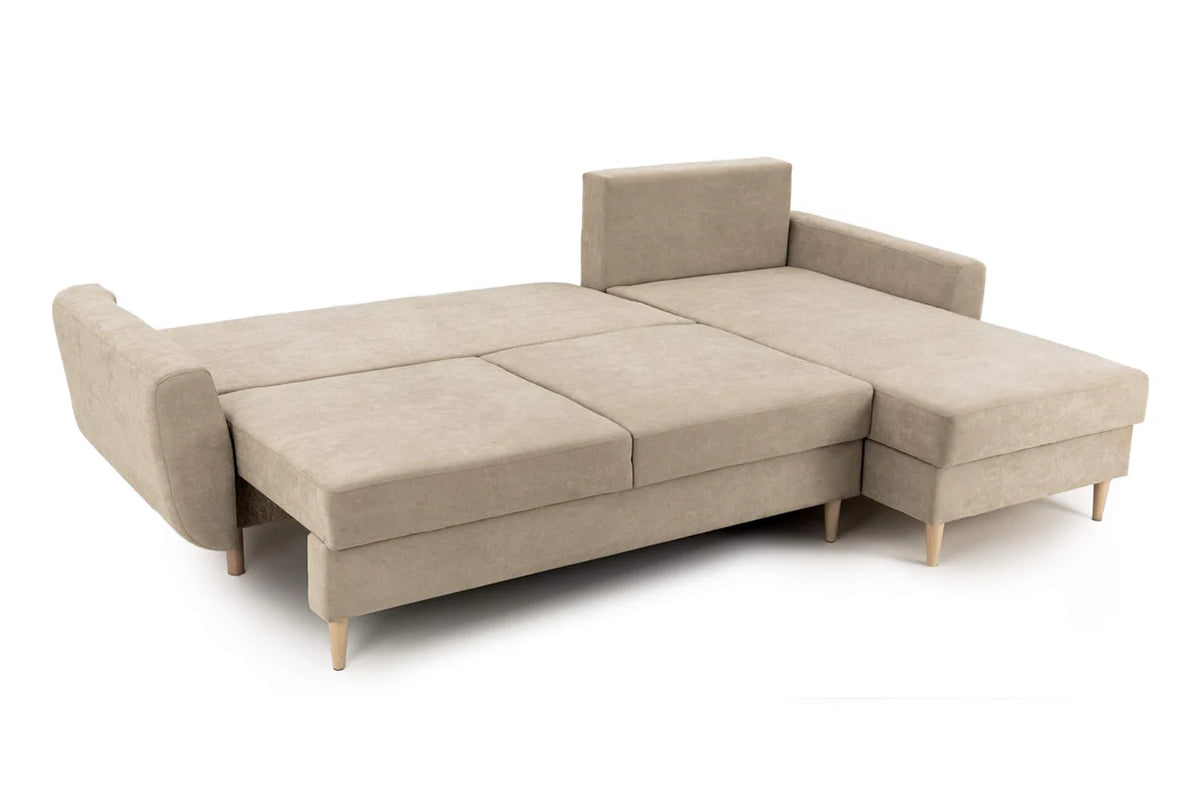 Colțar Extensibil HELSINKI, cu ladă de depozitare, variante stânga/dreapta 261x166x82 cm Prestige Home