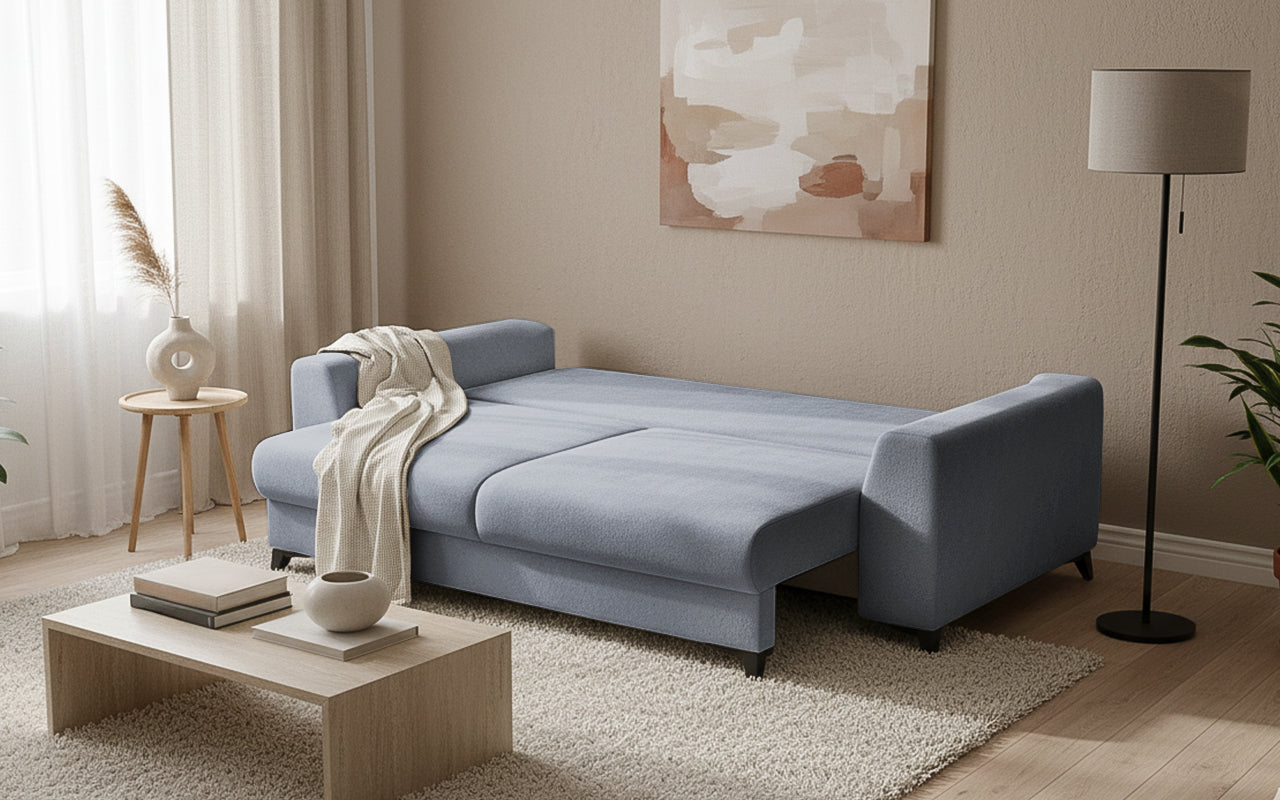 Canapea Extensibilă 3 locuri TIVOLI, cu ladă depozitare, 240x105x95 cm Prestige Home
