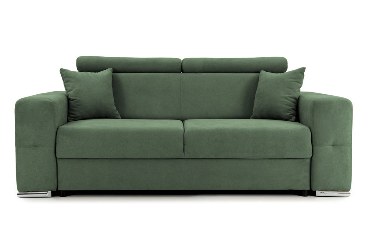 Canapea Fixă 2 locuri BELLAGIO, cu tetiere reglabile, 205x100x100 cm Verde-Enjoy Prestige Home