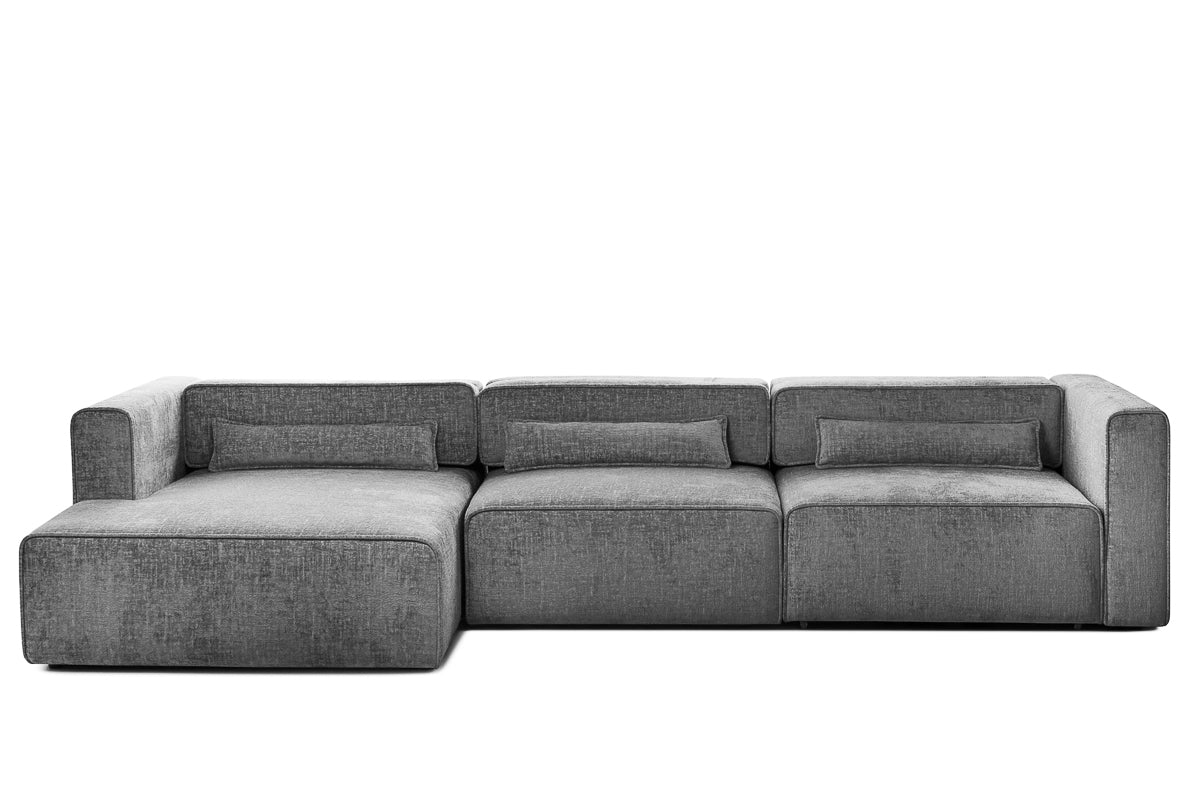 Colțar Extensibil 5 locuri ZANETTO, cu ladă de depozitare, 340x157x70 cm Prestige Home