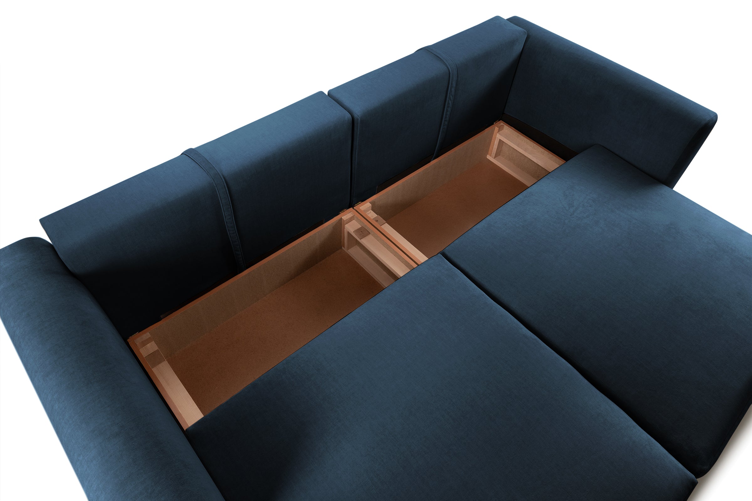 Canapea Extensibilă 3 locuri SAMBA, cu 2 lăzi depozitare, 242x127x90 cm Prestige Home