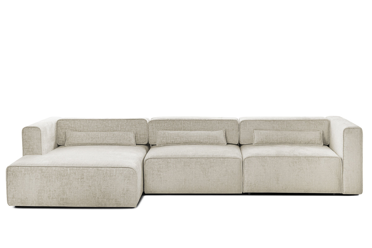 Colțar Extensibil 5 locuri ZANETTO, cu ladă de depozitare, 340x157x70 cm Prestige Home