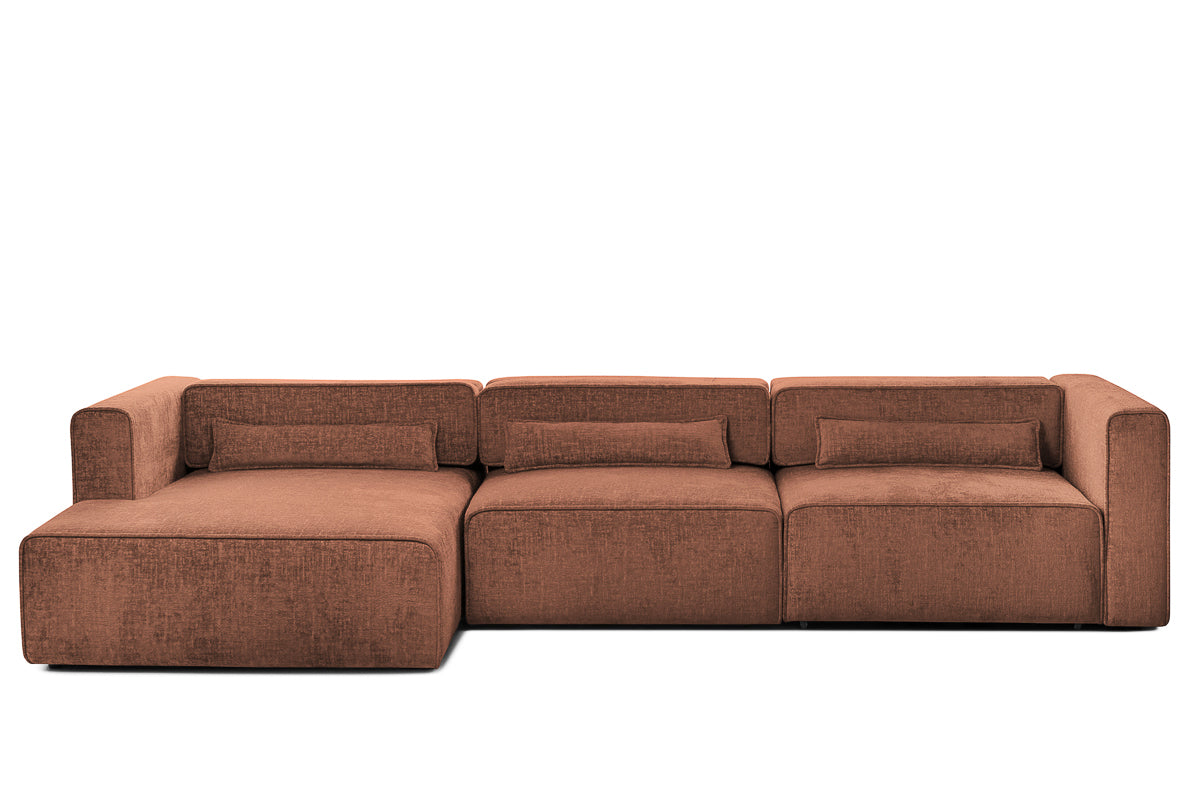 Colțar Extensibil 5 locuri ZANETTO, cu ladă de depozitare, 340x157x70 cm Prestige Home