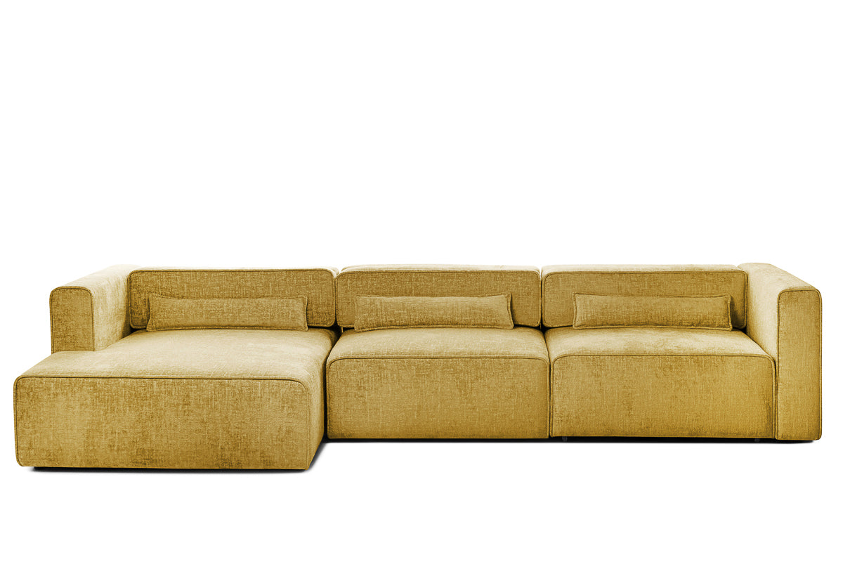 Colțar Extensibil 5 locuri ZANETTO, cu ladă de depozitare, 340x157x70 cm Prestige Home