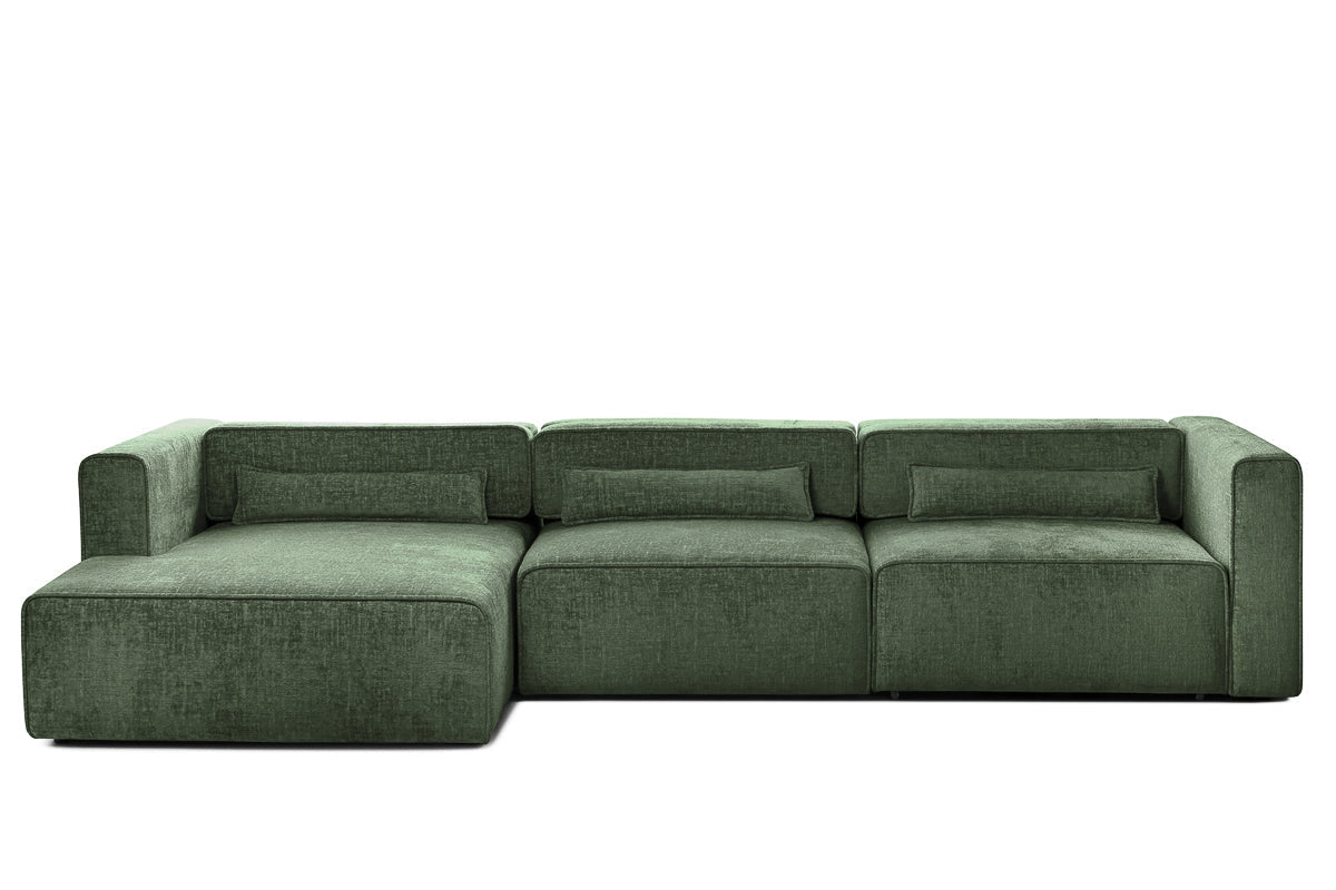 Colțar Extensibil 5 locuri ZANETTO, cu ladă de depozitare, 340x157x70 cm Prestige Home