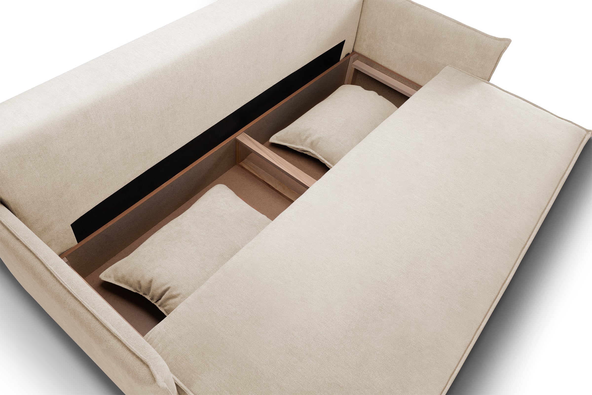Canapea Extensibilă 3 locuri RIVA, cu ladă depozitare, 206x90x88 cm Prestige Home