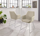 Set de două scaune Helsinki, piele naturală Arboteca