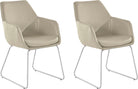 Set de două scaune Helsinki, piele naturală Arboteca