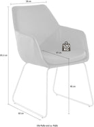 Set de două scaune Helsinki, piele naturală Arboteca