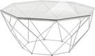 Măsuță de cafea Caen, rotundă 95 cm, sticlă și alamă Arboteca