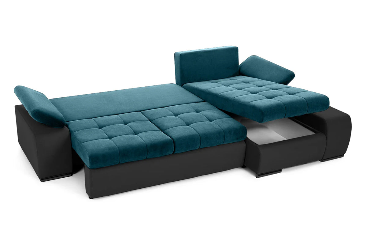 Colțar Extensibil VENETIA, cu ladă de depozitare, variante stânga/dreapta 290x170x80 cm Prestige Home