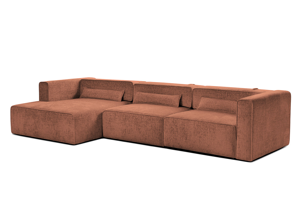 Colțar Extensibil 5 locuri ZANETTO, cu ladă de depozitare, 340x157x70 cm Prestige Home